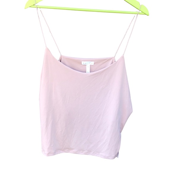 LEITH 3X Tan Tank Top Slinky Sexy Layer Crop Shelf Bra Liner Pullover Taupe - Picture 1 of 5